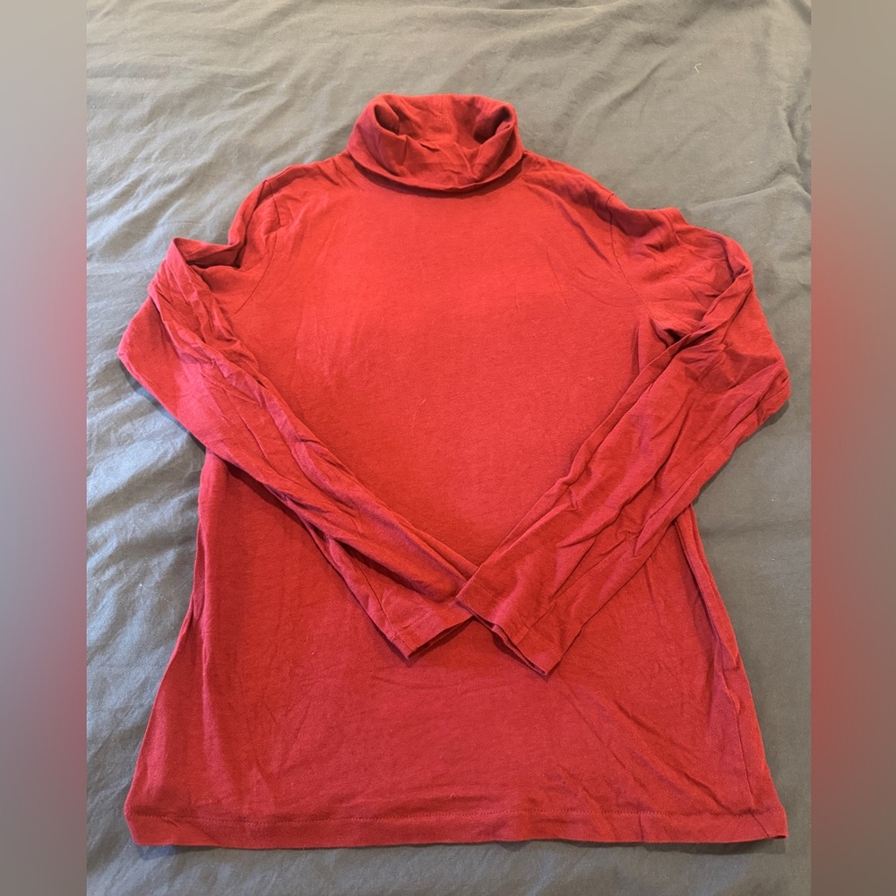 J. Crew Burgundy Turtleneck Shirt